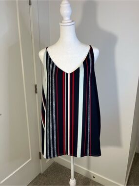 REITMANS Striped V-Neck Spaghetti Strap Camisole - FREE SHIPPING on Bundles $95+